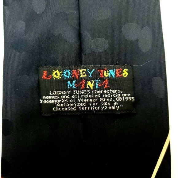 Looney Tunes Mania Vintage 1995 Tie‎ Polyester Blul - Picture 3 of 6
